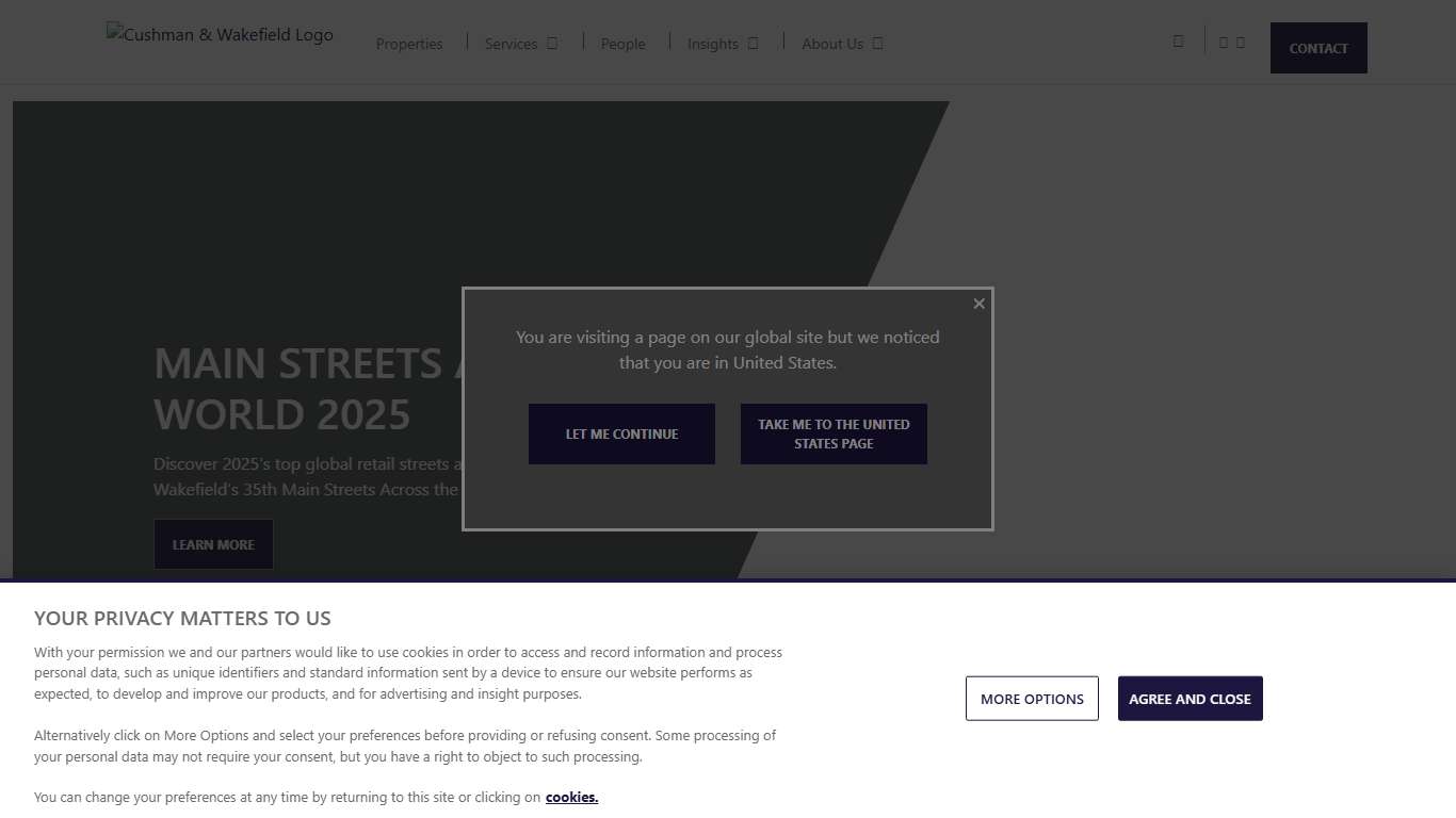 Cushman & Wakefield Commercial Real Estate Brokers & Services Cushman & Wakefield